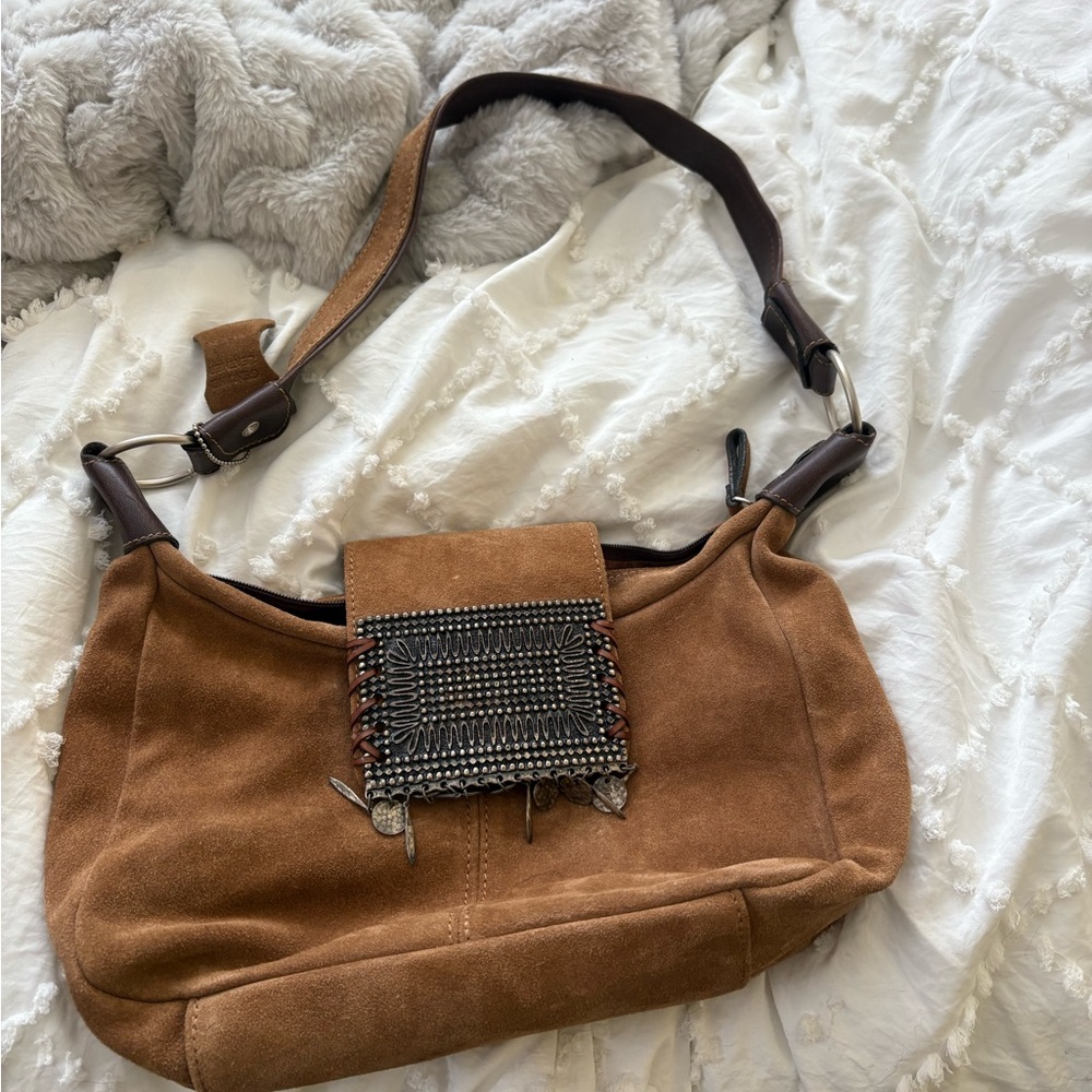 Suede bag made in Spain. Never used